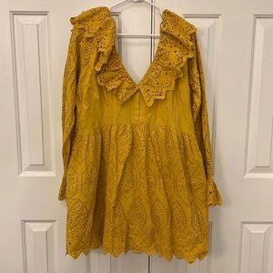 NWOT eyelet mini dress